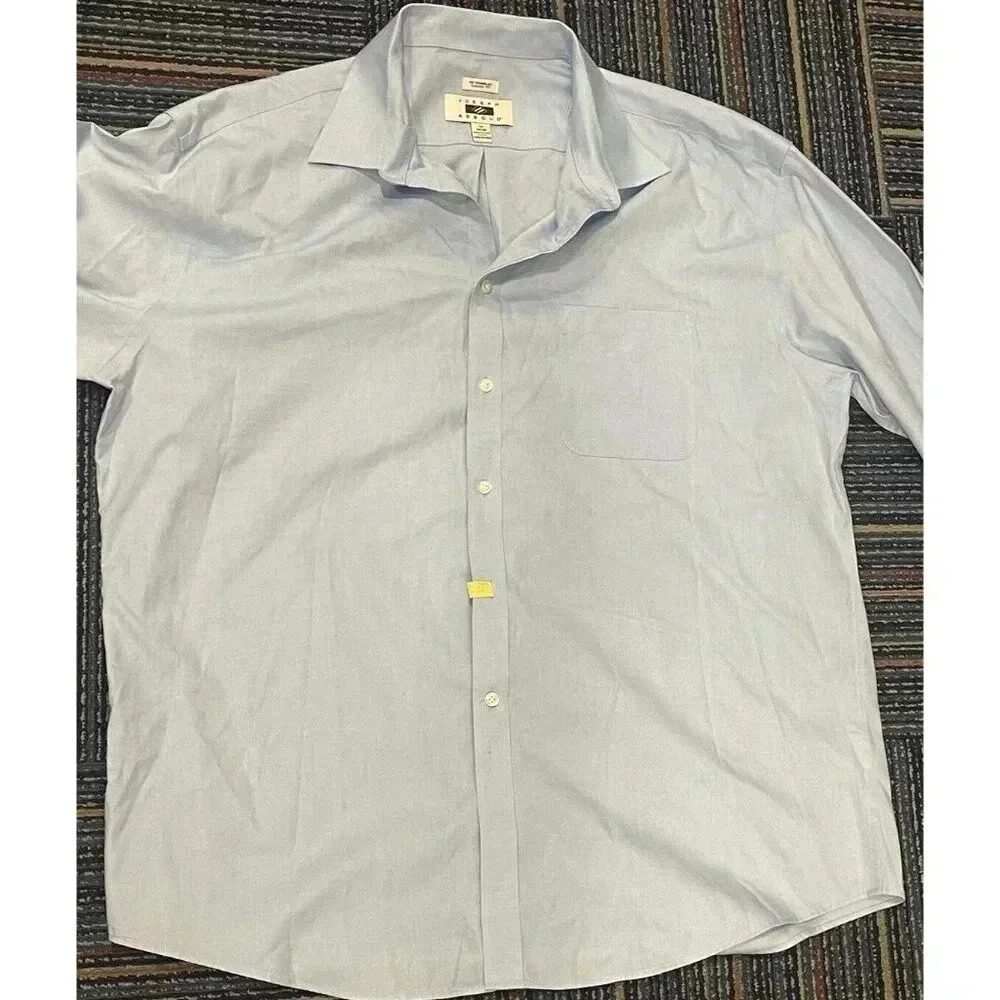 Joseph Abbound Long Sleeve Collared, Button-Down Light Blue Shirt‎ 18 34/35 - Picture 2 of 4